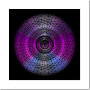 Magical Colour Spiral Pink Posters and Art